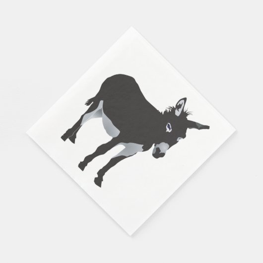 Bold Donkey Silhouette Boerderij Animal Servet (Hoek)