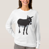 Bold Donkey Silhouette Boerderij Animal T-shirt (Voorkant)