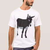 Bold Donkey Silhouette Boerderij Animal T-shirt (Voorkant)