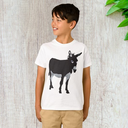 Bold Donkey Silhouette Boerderij Animal T-shirt