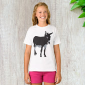 Bold Donkey Silhouette Boerderij Animal T-shirt