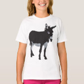 Bold Donkey Silhouette Boerderij Animal T-shirt (Voorkant)