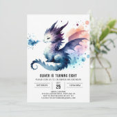 Bold Dragon Birthday Custom Kaart (Staand voorkant)