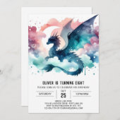 Bold Dragon Verjaardag  Kaart (Voorkant / Achterkant)