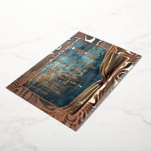 Bold Dramatic Modern Contemporary Folie Invitation Folie Uitnodiging (Gedraaid)