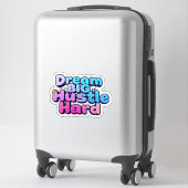 Bold Dream Big Hustle Hard Star Sticker (Koffer)