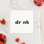 Bold Drink Drank Drunk Klinkerwissel Cocktail Servet (Insitu)