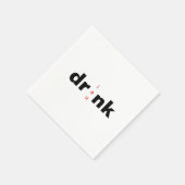 Bold Drink Drank Drunk Klinkerwissel Cocktail Servet (Hoek)