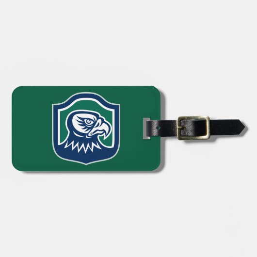 Bold Eagle Head Mascot Logo Bagagelabel (Voorkant horizontaal)