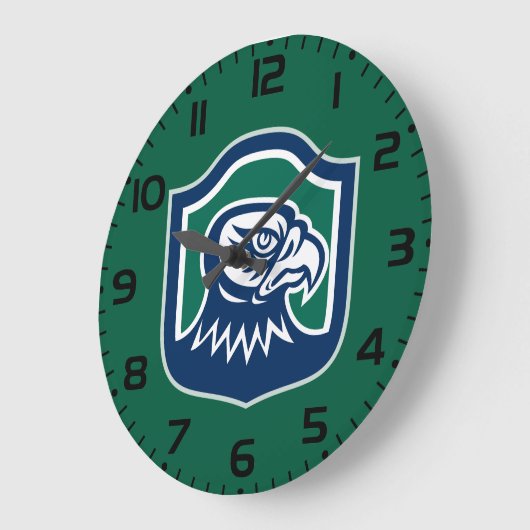 Bold Eagle Head Mascot Logo Grote Klok (Hoek)