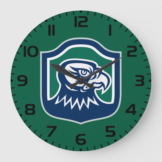 Bold Eagle Head Mascot Logo Grote Klok (Voorkant)