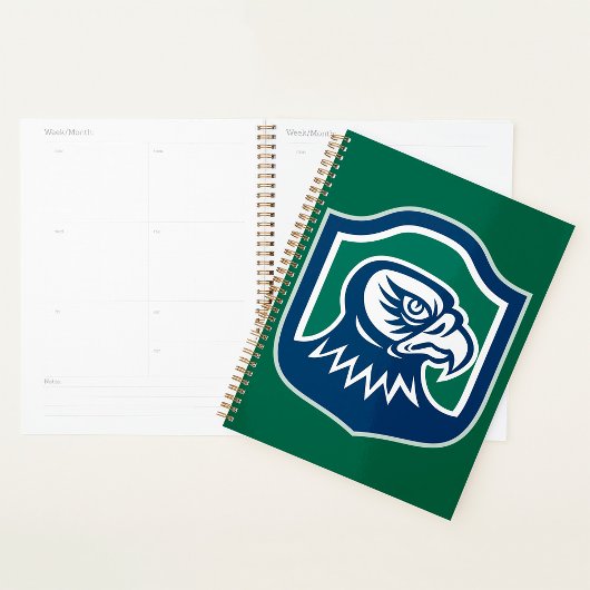 Bold Eagle Head Mascot Logo Planner