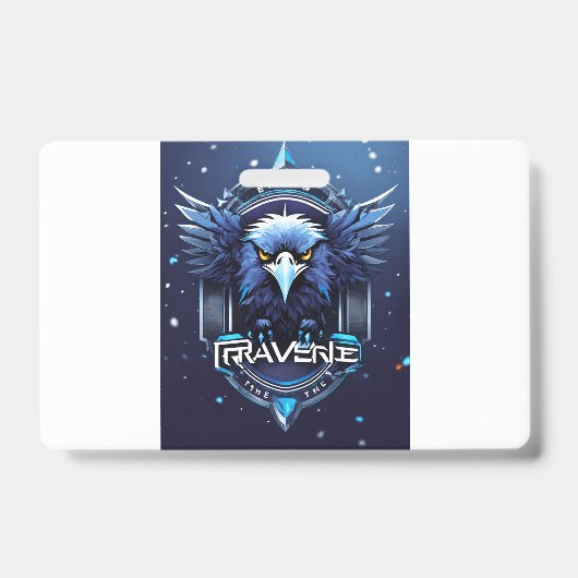 Bold Eagle Logo Badge | Powerful Eagle Head Pin Bu (Voorzijde)