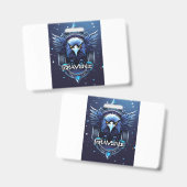 Bold Eagle Logo Badge | Powerful Eagle Head Pin Bu (Voor- en achterkant)