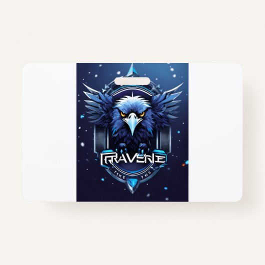 Bold Eagle Logo Badge | Powerful Eagle Head Pin Bu (Voorkant)