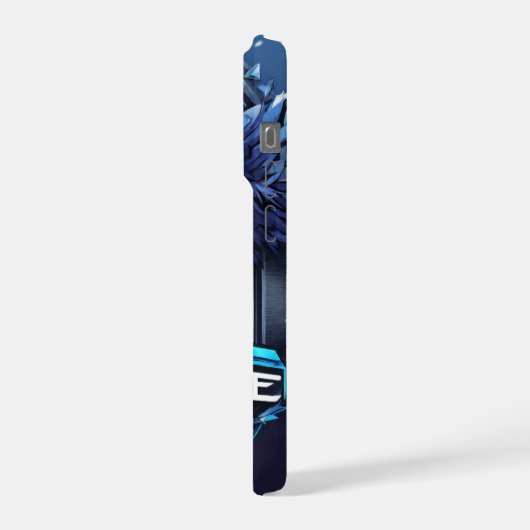 Bold Eagle Logo iPhone 16 Pro Case | Detailed Eagl iPhone Hoesje (Linkerkant)