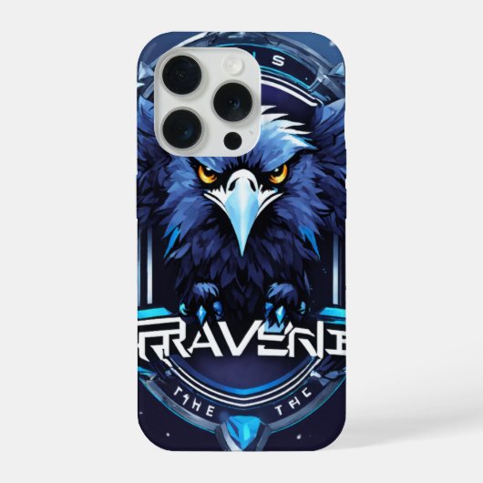 Bold Eagle Logo iPhone 16 Pro Hoesje | Gedetaillee iPhone 15 Pro Case (Achterkant)