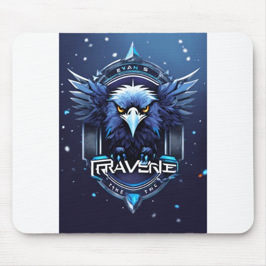 Bold Eagle Logo Mouse Pad | Powerful Eagle Head De Muismat (Voorkant)