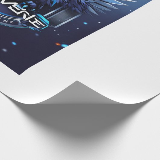 Bold Eagle Logo Wrapping Paper | Powerful Eagle Pa Cadeaupapier (Hoek)