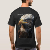 Bold Eagle Prints – Natuur-geïnspireerde kunst T-shirt (Achterkant)