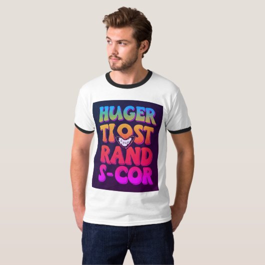 Bold & Edgy Mannen T-shirt met statement slogan (Voorkant volledig)