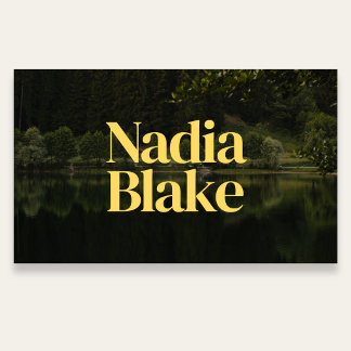 Bold Editorial Style Photo QR Code White Visitekaartje