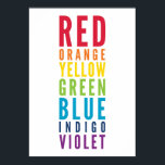BOLD EDUCATIONAL CLASSROOM-regenboogkleurenkaart Poster<br><div class="desc">Dress de muren in de speelkamer of slaapkamer van uw kinderen, of voor de kunstkamer op school met deze coole regenboogkleurige illustratie met subtiele gepatterde achtergrond voor extra interesse. Opstelling als sjabloon is het gemakkelijk om met uw eigen tekst aan te passen - maak het van u! Klik eenvoudig de...</div>