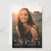 Bold Elegance 2023 Afstuderen Foto Uitnodiging (Voorkant)