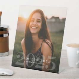 Bold Elegance 2024 Afstuderen foto aankondiging Reclamebord Met Voetstuk