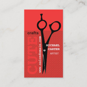 BOLD Elegant MoDern Crafty Dandy Scissors Visitekaartje