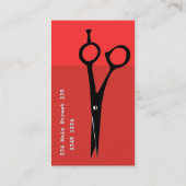 BOLD Elegant MoDern Crafty Dandy Scissors Visitekaartje (Achterkant)