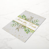 BOLD | Elegant & Modern Goud Bewaar De Datum Folie Uitnodiging (Gedraaid)