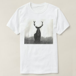 Bold Elk Stag Art White Mannen T-Shirt