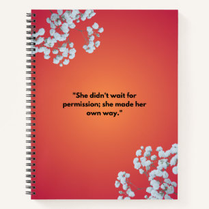 Bold & Empowering Vrouwendagboek Notitieboek