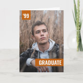 Bold en modern Oranje Afstuderen verbrand (Voorkant)