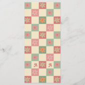 Bold en Retro Groovy bruiloft Menu (Achterkant)