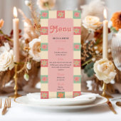 Bold en Retro Groovy bruiloft Menu