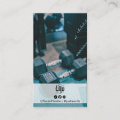 Bold Energetic Photo Logo Personal Trainer Visitekaartje (Voorkant)