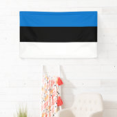Bold Estonia National Flag Rectangle Wall Banner (Insitu)