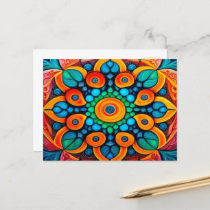 Bold Ethnic Mandala Briefkaart