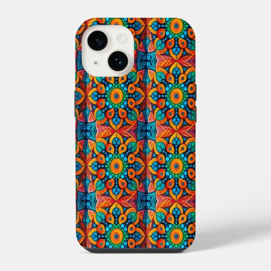 Bold Ethnic Mandala iPhone Hoesje (Achterkant)