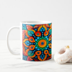 Bold Ethnic Mandala Koffiemok
