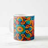 Bold Ethnic Mandala Koffiemok (Voorkant links)