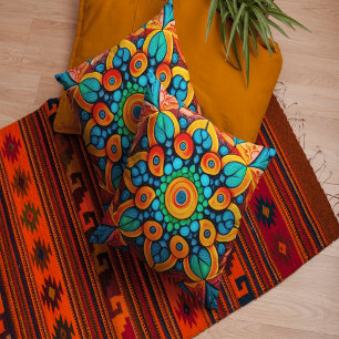 Bold Ethnic Mandala Kussen