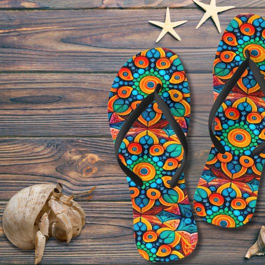 Bold Ethnic Mandala Teenslippers