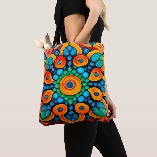 Bold Ethnic Mandala Tote Bag (Dichtbij)