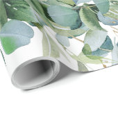 Bold Eucalyptus Wrapping Paper – Trendy Greenery  Cadeaupapier (Rol Hoek)