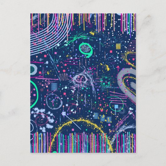 Bold Explorer: Abstract Maximalism  Briefkaart (Voorkant)