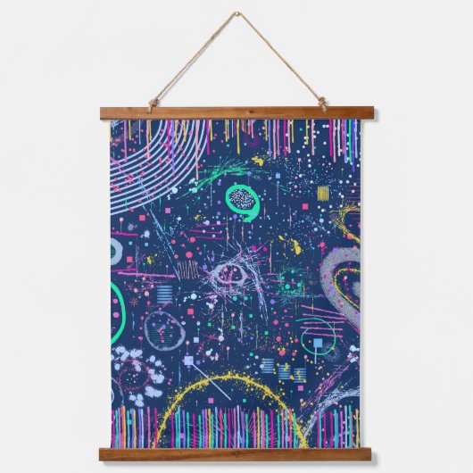 Bold Explorer: Abstract Maximalism  Hangend Wandkleed (Voorkant)