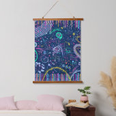 Bold Explorer: Abstract Maximalism Hangend Wandkleed (Slaapkamer)